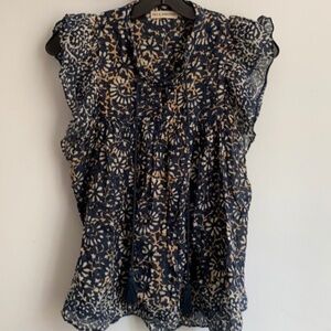 Ulla Johnson Flutter Sleeve Top